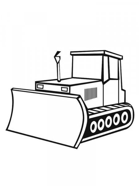 Bulldozer coloring pages