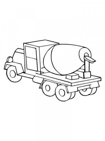 Cement Mixer coloring pages