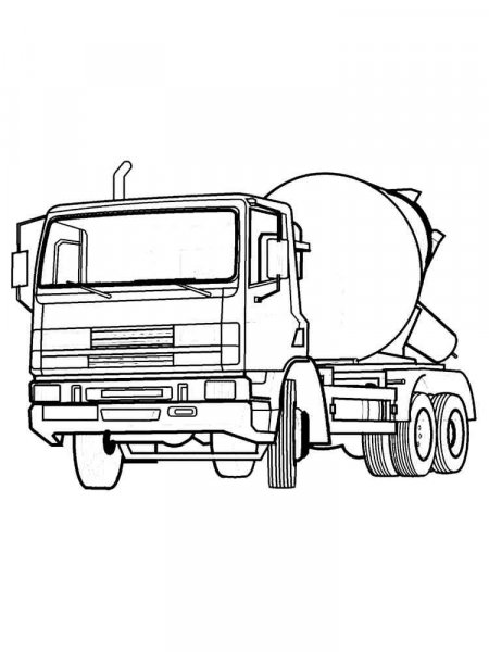 Cement Mixer coloring pages