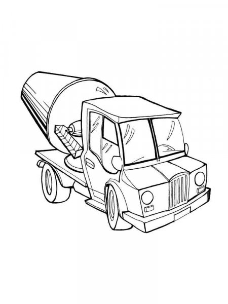 Cement Mixer coloring pages