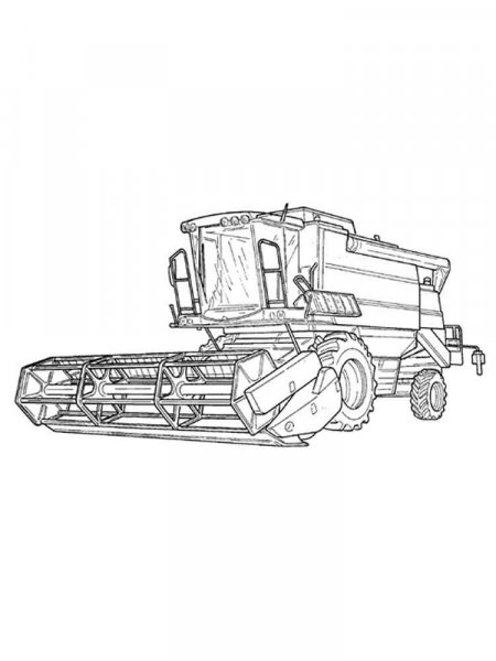 Combine Harvester coloring pages