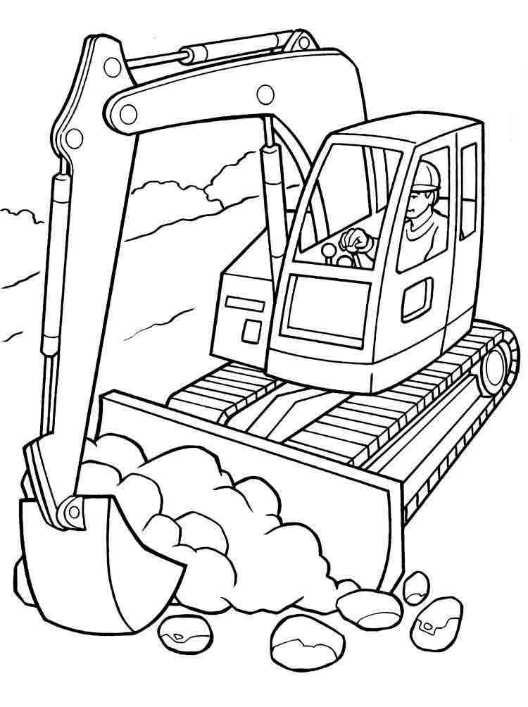 construction vehicles coloring pages download and print construction
