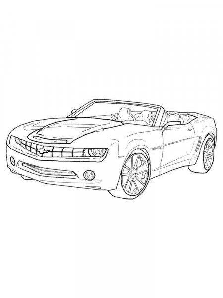 Convertible Car coloring pages. Free Printable Convertible Car coloring ...