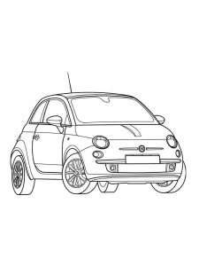 Fiat coloring page 1 - Free printable