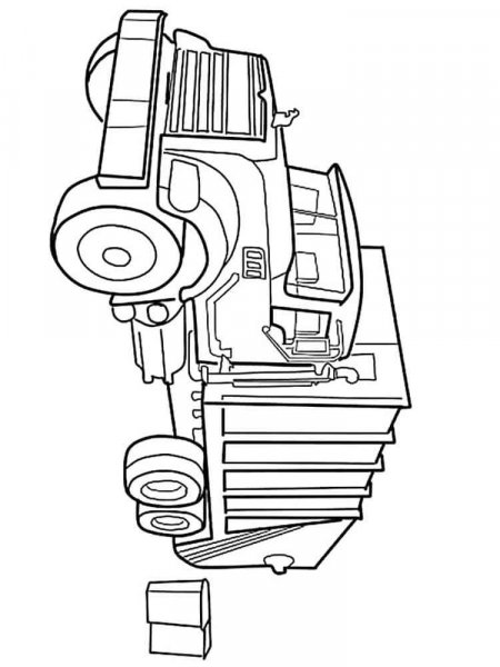 Garbage Truck Coloring Pages