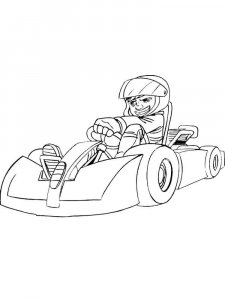 Go Kart coloring page 11 - Free printable