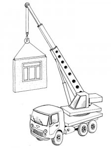 Hoisting crane coloring page 10 - Free printable