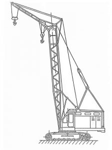Hoisting crane coloring page 12 - Free printable