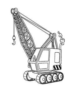 Hoisting crane coloring page 13 - Free printable