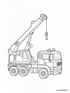 Hoisting crane coloring page 23 - Free printable