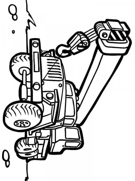 Hoisting crane coloring pages