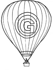 Hot Air Balloon coloring page 10 - Free printable