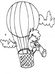 Hot Air Balloon coloring page 11 - Free printable