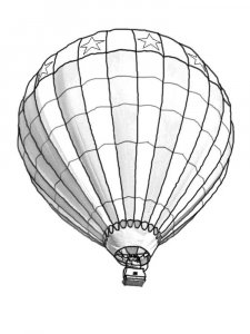 Hot Air Balloon coloring page 17 - Free printable