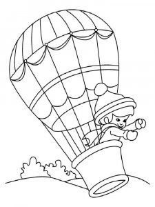 Hot Air Balloon coloring page 4 - Free printable