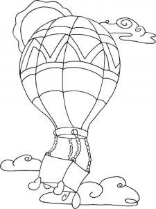 Hot Air Balloon coloring page 8 - Free printable