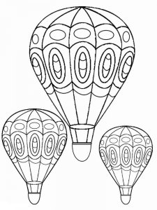 Hot Air Balloon coloring page 9 - Free printable