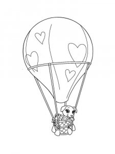 Hot Air Balloon coloring page 41 - Free printable