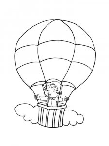 Hot Air Balloon coloring page 42 - Free printable