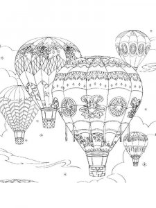 Hot Air Balloon coloring page 34 - Free printable