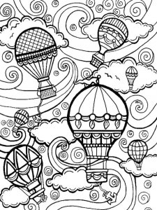 Hot Air Balloon coloring page 35 - Free printable