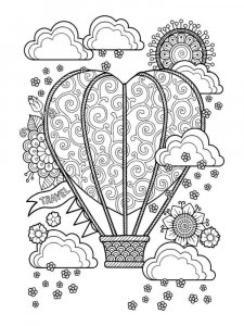 Hot Air Balloon coloring page 37 - Free printable