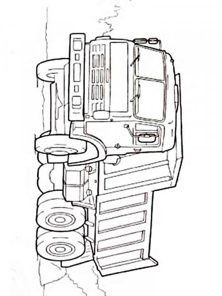 Kamaz coloring pages