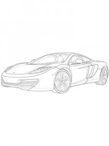 McLaren coloring page 1 - Free printable