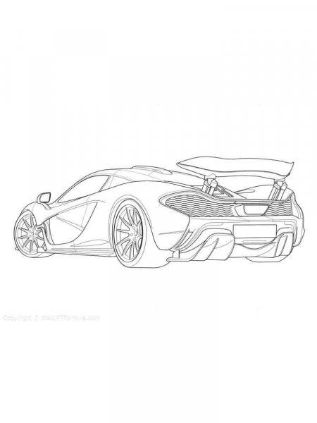 McLaren coloring pages