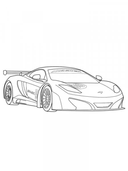 McLaren coloring pages