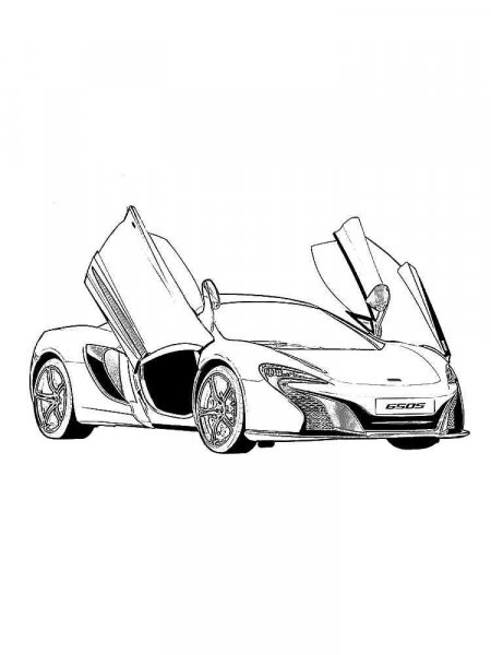 McLaren coloring pages