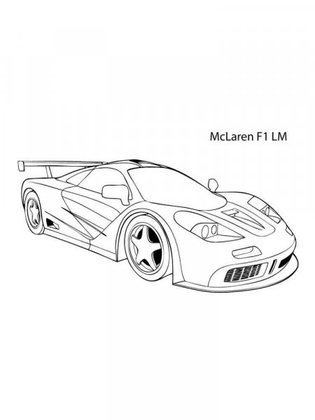 McLaren coloring pages