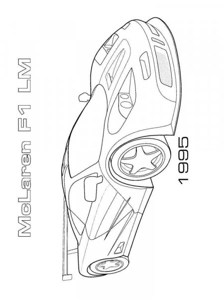 McLaren coloring pages