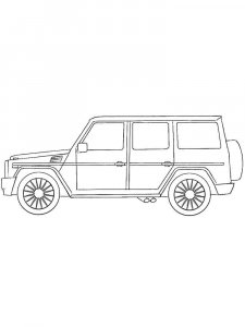 Mercedes G-Class coloring page 1 - Free printable