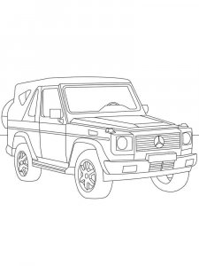 Mercedes G-Class coloring page 4 - Free printable