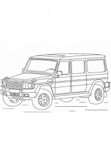 Mercedes G-Class coloring page 6 - Free printable