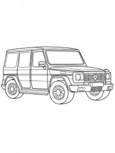 Mercedes G-Class coloring page 7 - Free printable
