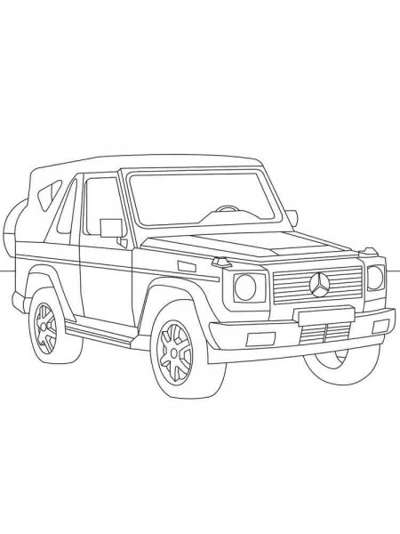 Mercedes G-Class coloring pages