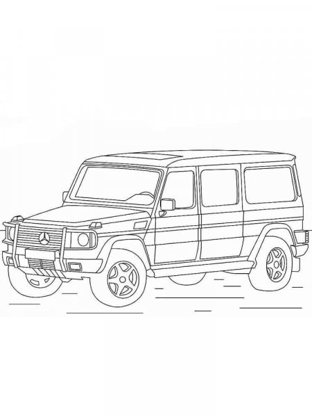 Mercedes G-Class coloring pages