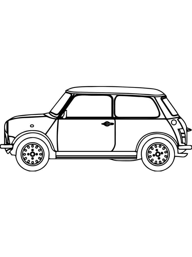 Mini Cooper coloring pages