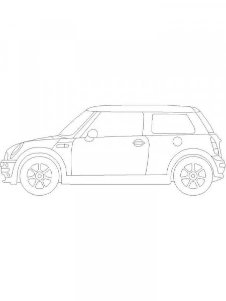 Mini Cooper coloring pages