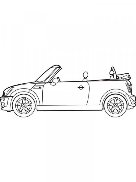 Mini Cooper coloring pages