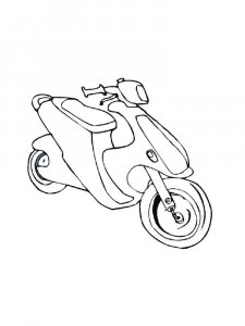 Moped coloring page 1 - Free printable