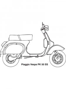 Moped coloring page 10 - Free printable