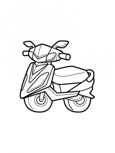 Moped coloring page 11 - Free printable