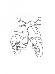 Moped coloring page 2 - Free printable