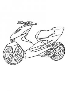 Moped coloring page 3 - Free printable