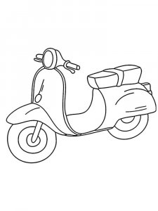 Moped coloring page 5 - Free printable