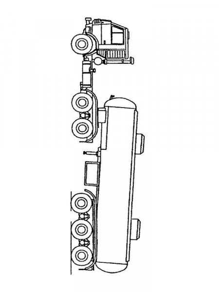 Fuel tanker coloring pages