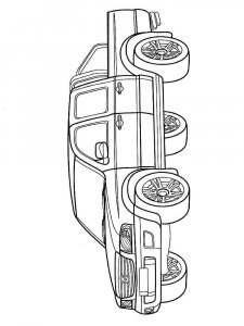 Pickup Truck coloring page 3 - Free printable